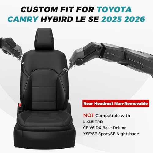 Custom Seat Covers for Camry 2025 2026 Hybrid
