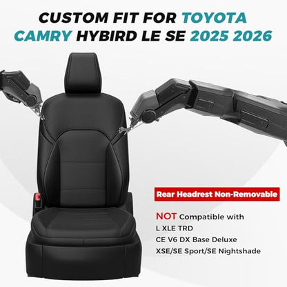 Custom Seat Covers for Camry 2025 2026 Hybrid