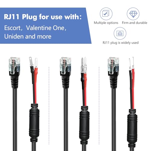 Radar Detector Hardwire Power Cord