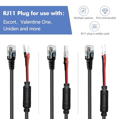 Radar Detector Hardwire Power Cord