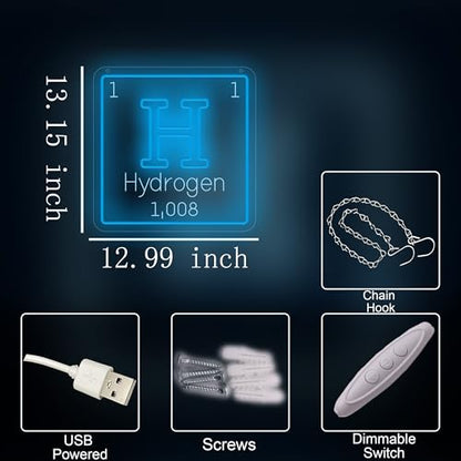 Periodic Table of Elements Neon Sign