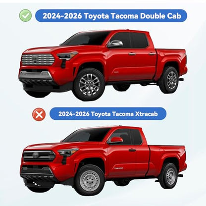 Window Visors Rain Guards for 2024 2025 2026 Toyota Tacoma Double