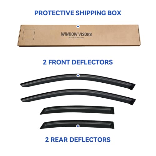 Window Visors Rain Guards for 2002
