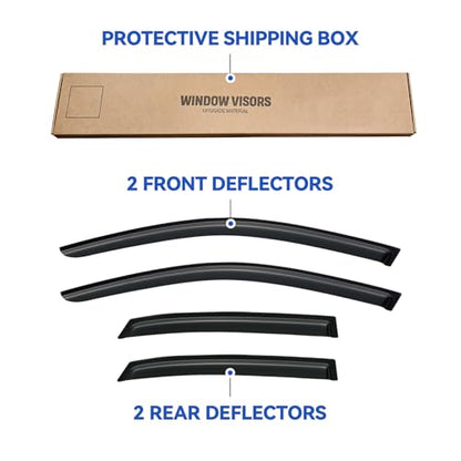 Window Visors Rain Guards for 2002