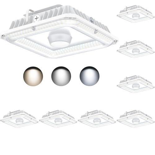 8Pack LED Canopy Light with Photocell 60W