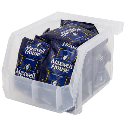 Medium Tall Stackable Plastic Storage Bins