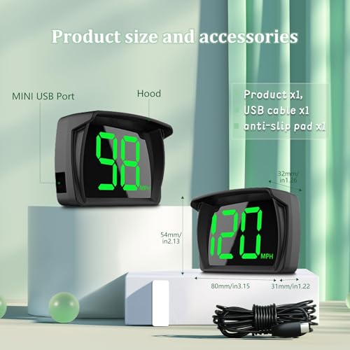 GPS Speedometer Digital Speedometer Cars Heads Up Display Y03 with Speed