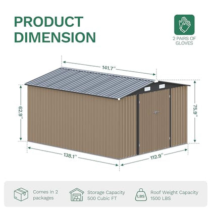 10x12 FT Outdoor Storage Shed