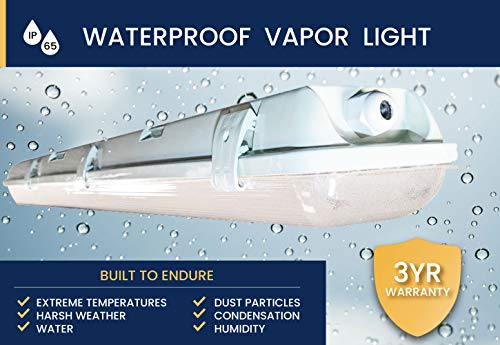 4 FT 6500K 72W LED Vapor Tight Lights (4 Count)