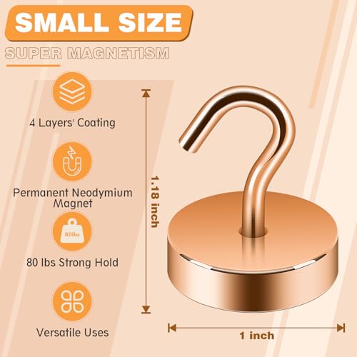 Magnetic Hooks Steel Tube Design for Cruise (10 Count)
