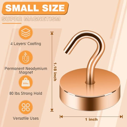 Magnetic Hooks Steel Tube Design for Cruise (10 Count)