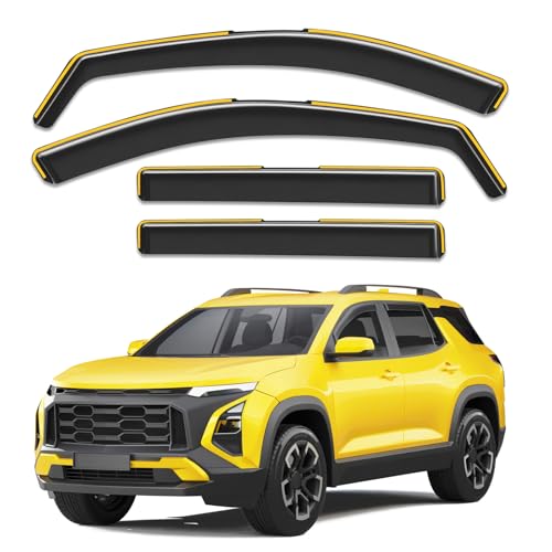Window Visors Rain Guards for 2025 2026 Chevy Chevrolet Equinox (4 Count)