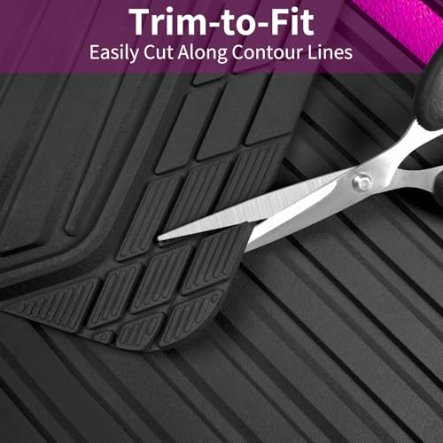 Heavy Duty Rubber Car Mats Metallic