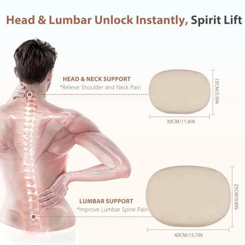 Car Headrest and Lumbar Support Pillow for Car Office Chair