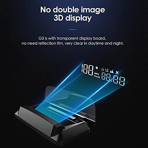 Universal Car HUD GPS Speedometer Head Up Display Digital Speed 3D Reflection for Cars Digital Speed MPH Overspeed Alarm