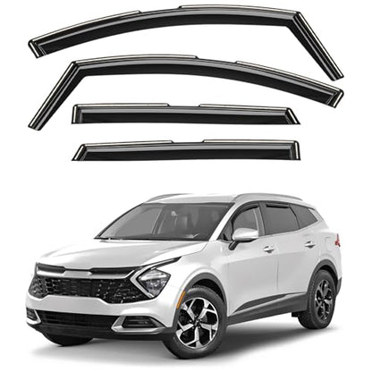 Window Deflectors Smoke Tinted In (4 Count)