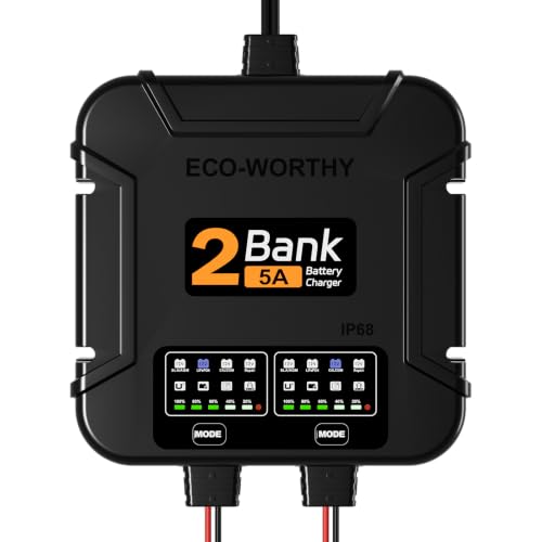 2 Bank Marine Battery Charger 5X2