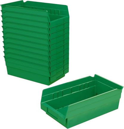 30130 Heavy Duty Plastic Shelf Bins (12 count)