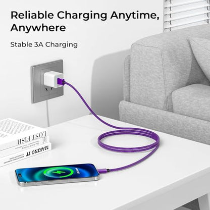 for iPhone 17 16 Pro Max Charger Cord (3 Count)