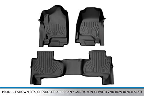 Custom Floor Mats 2 Row Liner Set Compatible with 2015