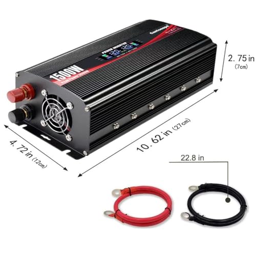 1500W Power Inverter 12V to 110V