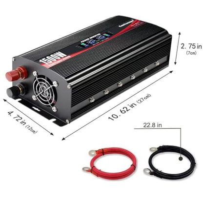 1500W Power Inverter 12V to 110V