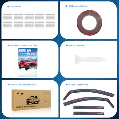 in Channel Window Visors for GMC Acadia 2017 (4 Count)