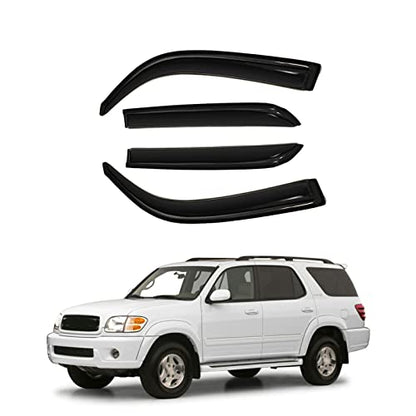 Outside Rain Guards Compatible with Toyota Sequoia 01