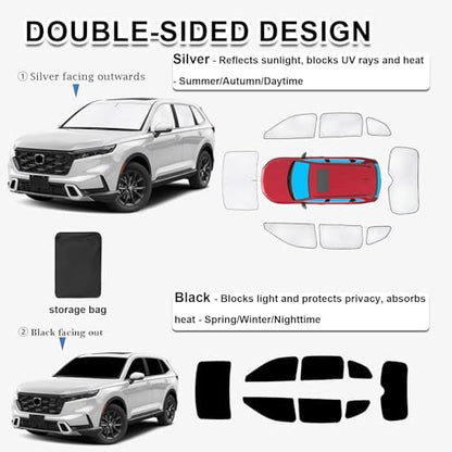 8pcs Thicken Sun Shades for Honda CR (8 Count)