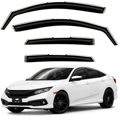 Window Deflectors Smoke Tinted In (4 Count)