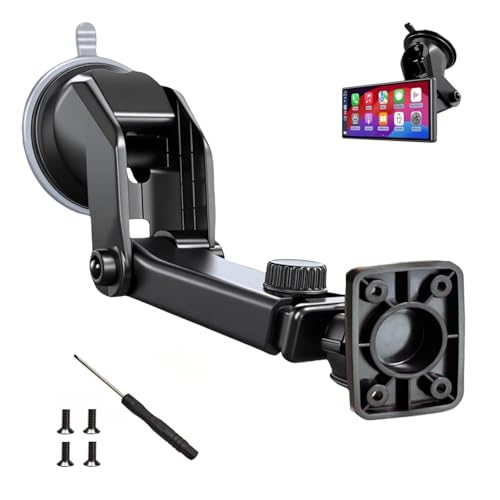 Carplay Mount with Scrwes Flexible Suction Cup Bracket for 7"
