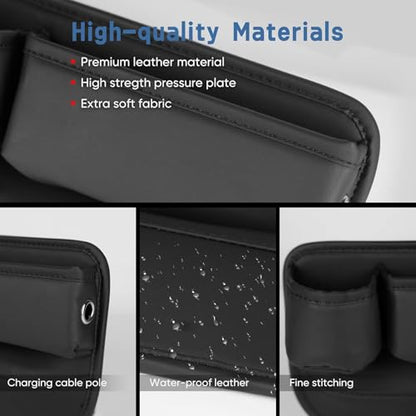 2 Pack Car Seat Gap Filler Organizer for Tesla Model X 2016