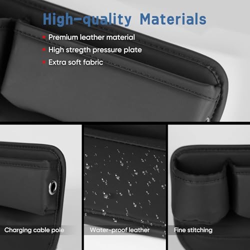 2 Pack Car Seat Gap Filler Organizer for Tesla Model X 2016