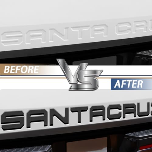 Tailgate Insert Letters Compatible for 2022 2023 2024 2025 Santa Cruz 4D Raised Tailgate Decal Letters