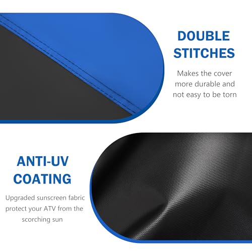 ATV Cover Waterproof Heavy Duty Universal Quad Cover Outdoor Storage Cover 4 Wheeler UV Protection for Polaris Yamaha Honda Suzuki Kawasaki