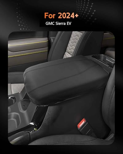 for 2024 2025 2026 GMC Sierra EV Center Console Cover Armrest Box Cover Sierra EV Accessories Console Arm Rest Protector