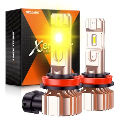 H11 LED Fog Light Bulbs Yellow (2 Count)