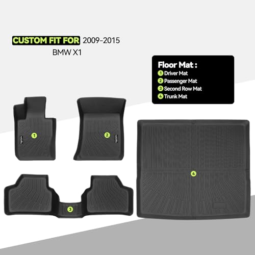 All Weather TPE Floor Mat Set for 2009