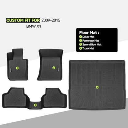 All Weather TPE Floor Mat Set for 2009