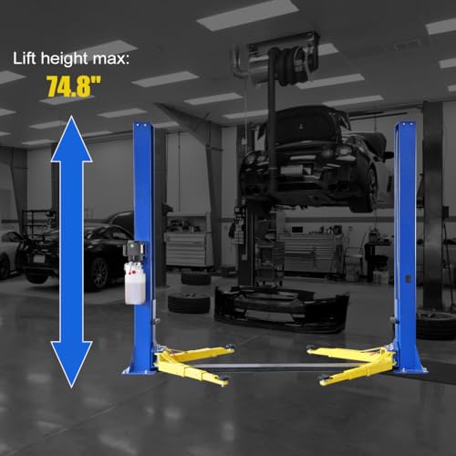 Car Lift 9 000lbs 2 Post Auto Lift Floor Plate Auto Truck Hoist for Home Garage