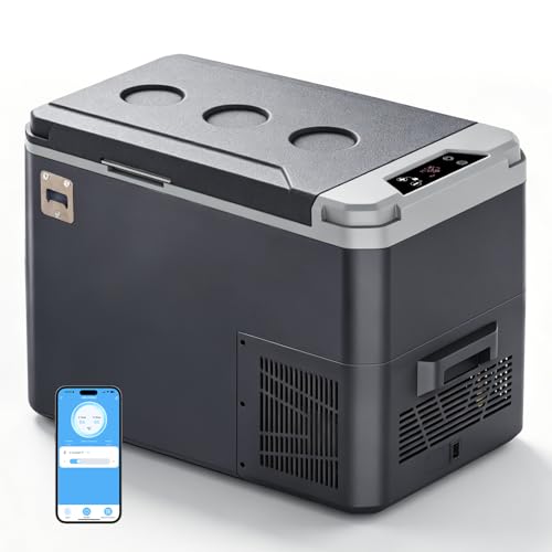 26QT Portable Freezer Compressor Cooler 12V Refrigerator APP Control