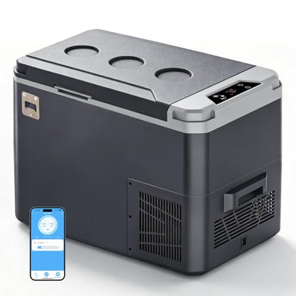 26QT Portable Freezer Compressor Cooler 12V Refrigerator APP Control