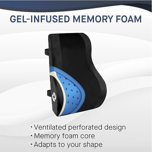 Lumbar Support Pillow Mid and Lower Back with Cooling