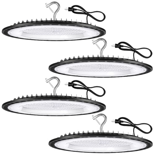4 Pack 300W UFO Led High Bay Light Fixture (4 Count)