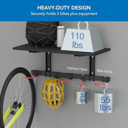 WheelsUp Bike Wall Mount with Shelf