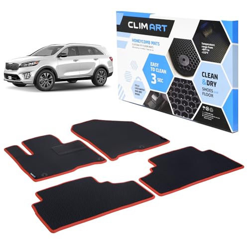 All Weather Car Floor Mats Compatible with Kia Sorento 2016