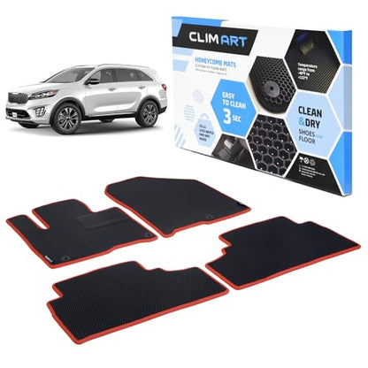 All Weather Car Floor Mats Compatible with Kia Sorento 2016