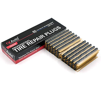 60 pcs 4" Black Tire Repair Strings Tire Repair Plugs (60 Count)