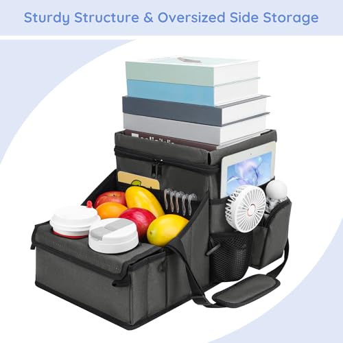 Car Front Back Seat Organizer with Cup Holder