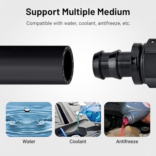 1" Heater Hose Coolant Radiator Straight 60PSI SAE 20R3 25FT Black